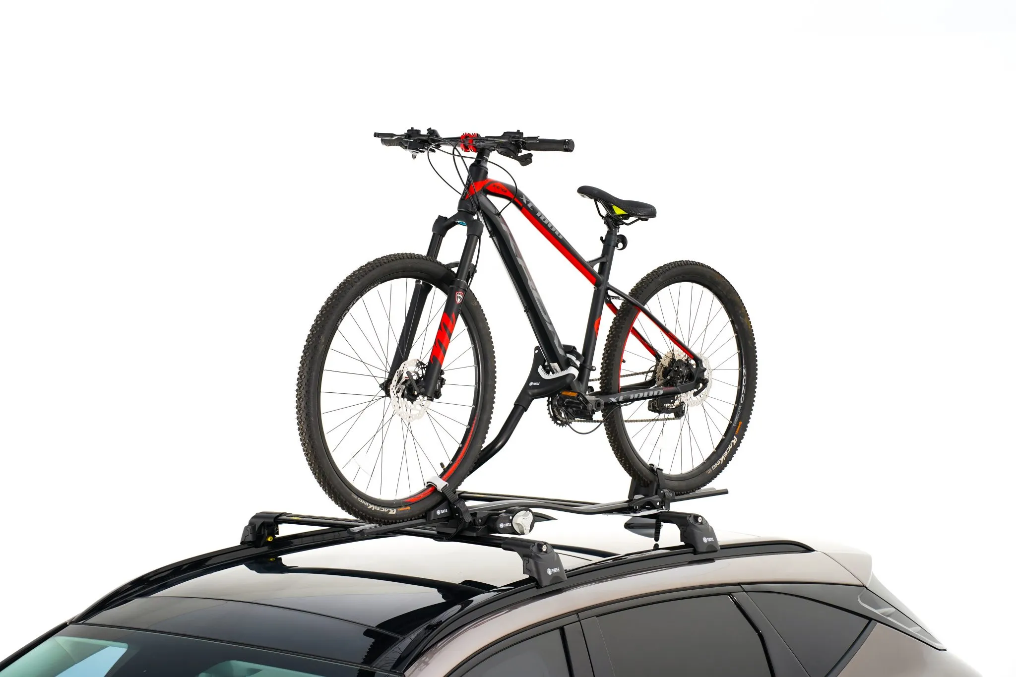 Sykkelstativ til takbøyler │ Turtle Bike Rack Pro-S Silver