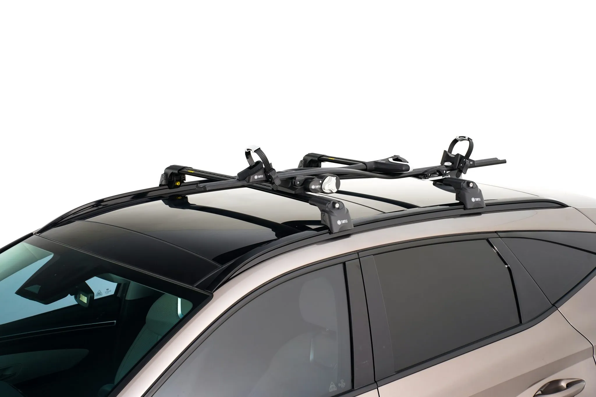Sykkelstativ til takbøyler │ Turtle Bike Rack Pro-S Silver – bilde 2