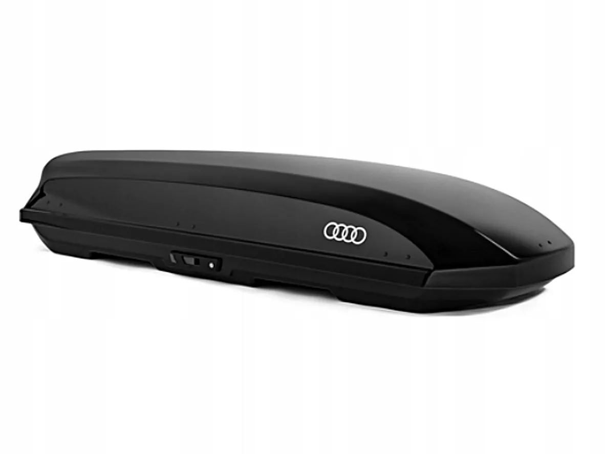 Takboks Audi Ski and Luggage Box │ Skiboks Roof Box 430 Lockable Quick Attachment System - Black Edition