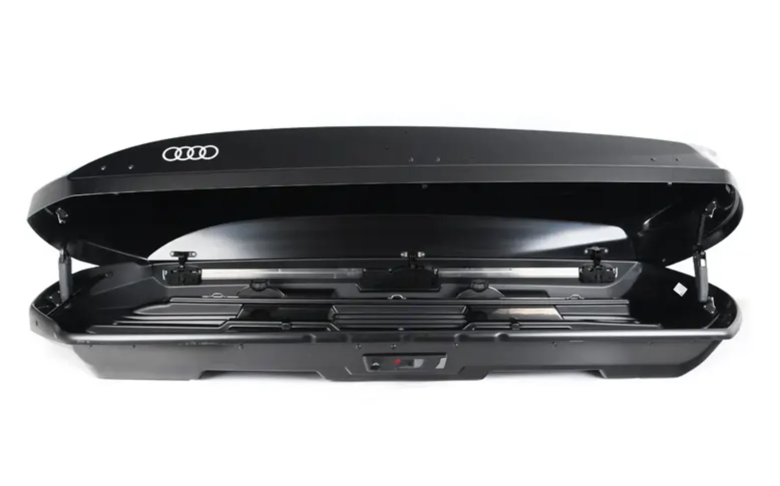 Takboks Audi Ski and Luggage Box │ Skiboks Roof Box 430 Lockable Quick Attachment System - Black Edition – bilde 3