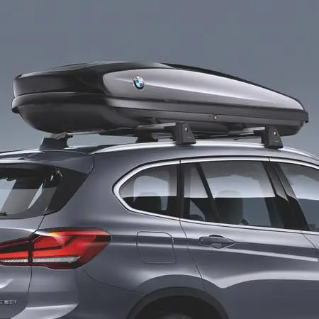 Takboks BMW │ Roof Box 320 Lockable Quick Attachment System - Skiboks Black Edition Image 6