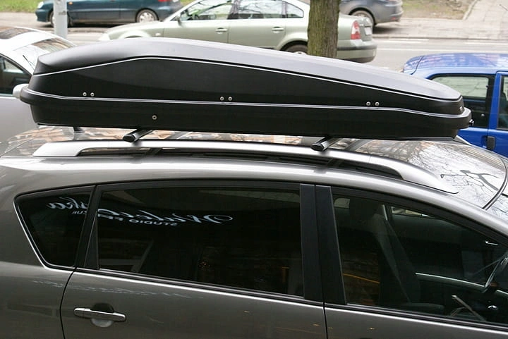 Takboks Junior Easy 300 svart │ Skiboks - aerodynamisk takboks med sentrallås - 300 L – bilde 7