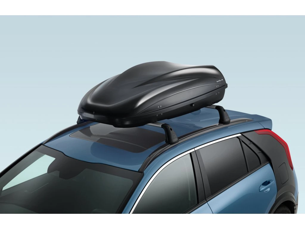Takboks Kia │ Roof Box 330 Quick Attachment System - Skiboks Black Edition – bilde 3