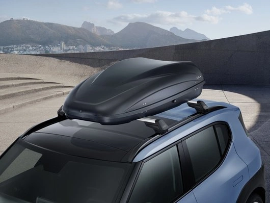 Takboks Kia │ Roof Box 330 Quick Attachment System - Skiboks Black Edition – bilde 8