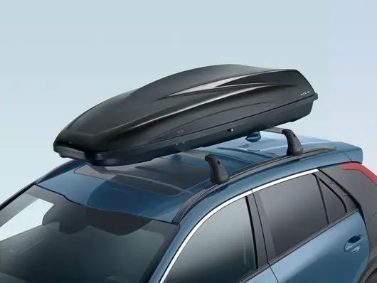 Takboks Kia │ Roof Box 390 Quick Attachment System - Skiboks Black Edition – bilde 4