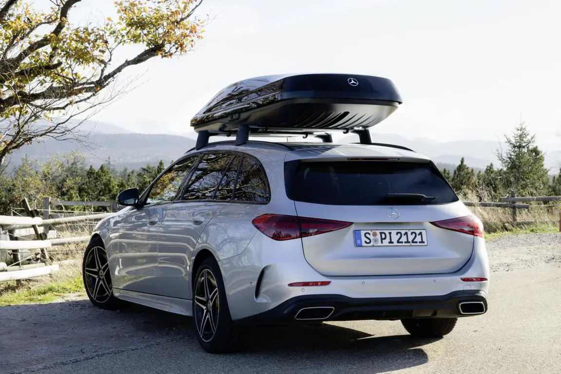 Takboks Mercedes-Benz │ Roof Box 430 Quick Attachment System - Skiboks Black Edition – bilde 5