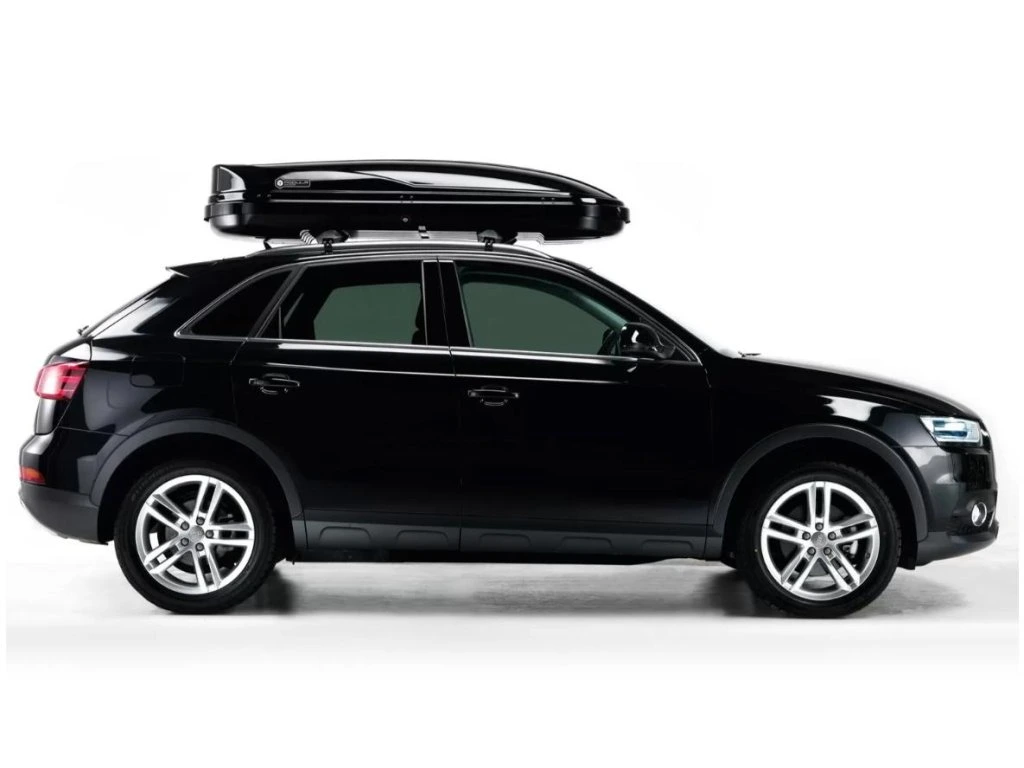 Takboks Modula WeGo 500 Dual Open Sort Blank │ Skiboks Roof Box Glossy Black Edition - 500 L – bilde 11