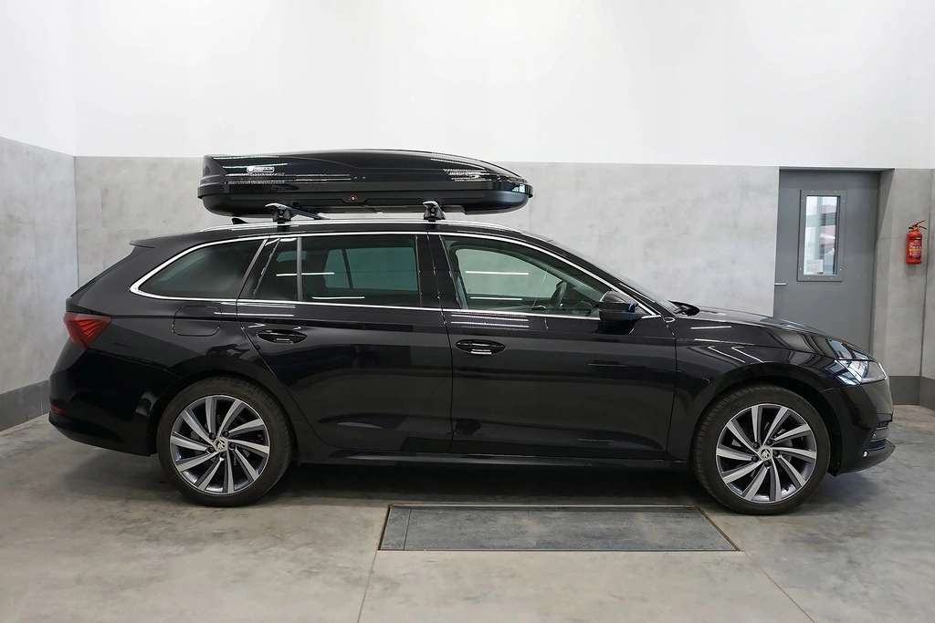 Takboks Modula WeGo 500 Dual Open Sort Blank │ Skiboks Roof Box Glossy Black Edition - 500 L – bilde 14