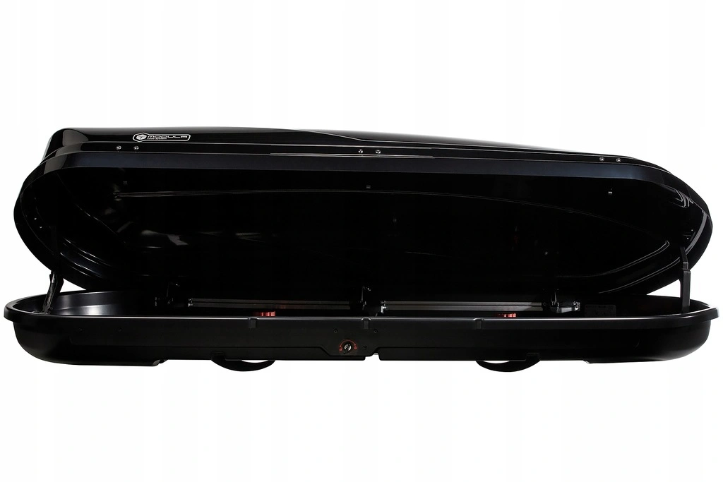 Takboks Modula WeGo 500 Dual Open Sort Blank │ Skiboks Roof Box Glossy Black Edition - 500 L – bilde 2