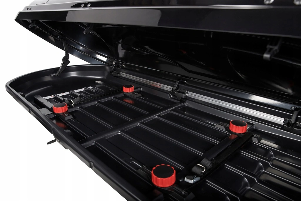 Takboks Modula WeGo 500 Dual Open Sort Blank │ Skiboks Roof Box Glossy Black Edition - 500 L – bilde 8