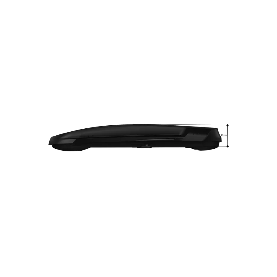 Takboks Northline Element TQT │ Ultra Low Roof Box Black Gloss Edition - 320 L – bilde 9