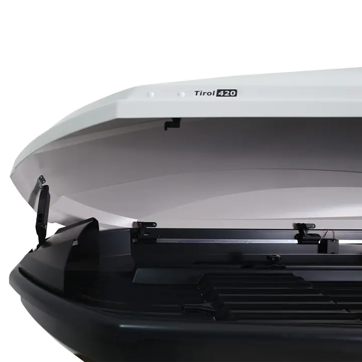 Takboks Turtle Tirol 420 Hvit │ Skiboks Roof Box 420 - White Piano Edition Image 10