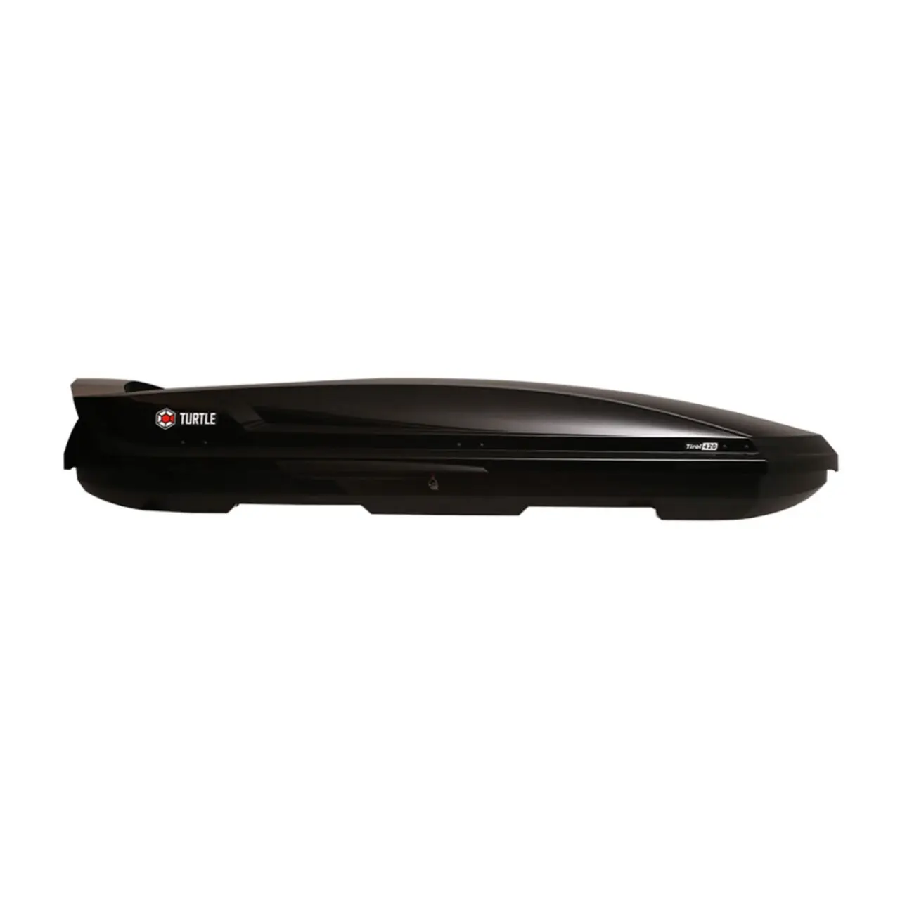 Takboks Turtle Tirol 420 Svart │ Skiboks Roof Box 420 - Black Piano Edition – bilde 10