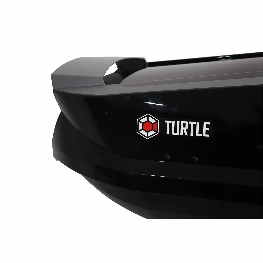 Takboks Turtle Tirol 420 Svart │ Skiboks Roof Box 420 - Black Piano Edition – bilde 12