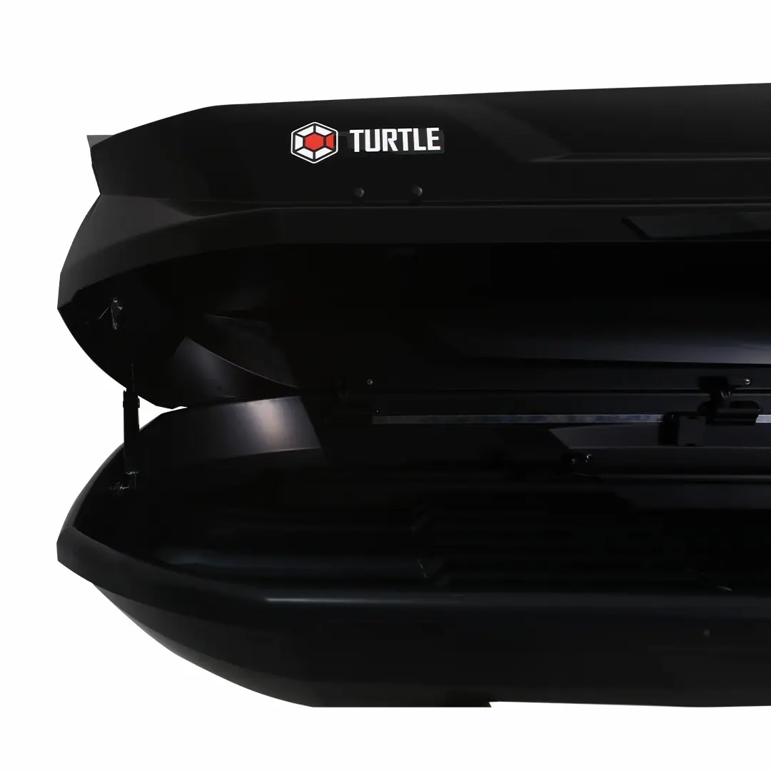 Takboks Turtle Tirol 420 Svart │ Skiboks Roof Box 420 - Black Piano Edition – bilde 13