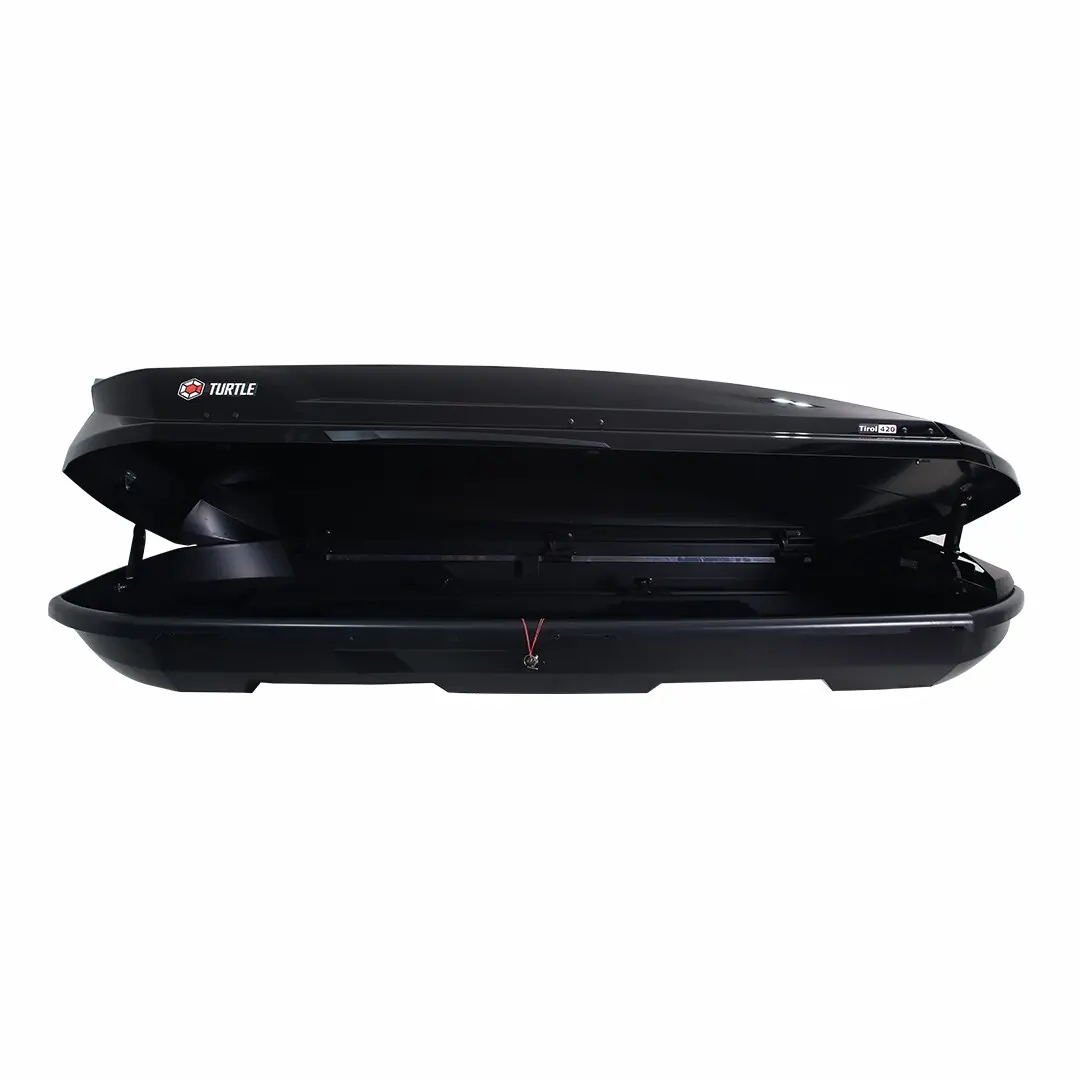 Takboks Turtle Tirol 420 Svart │ Skiboks Roof Box 420 - Black Piano Edition – bilde 15