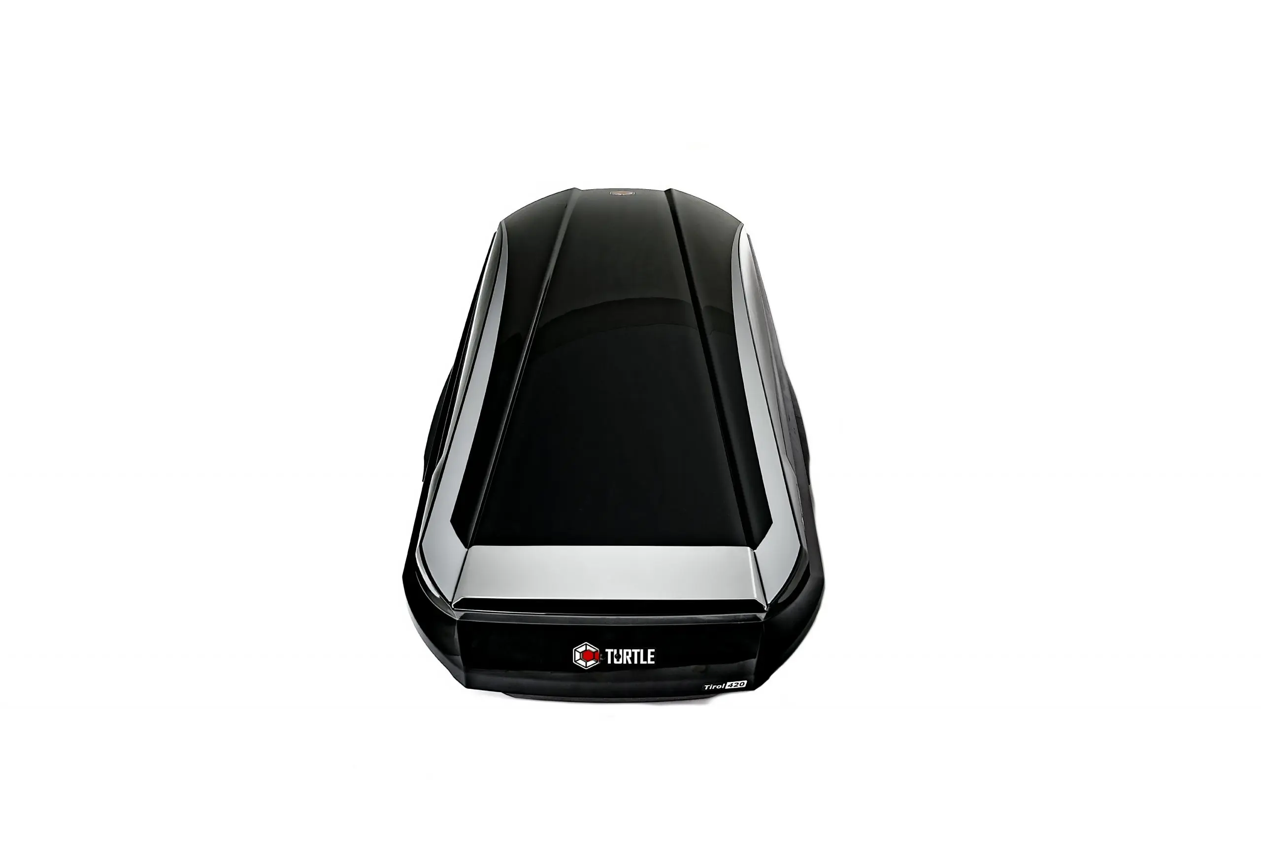 Takboks Turtle Tirol 420 Svart │ Skiboks Roof Box 420 - Black Piano Edition – bilde 8