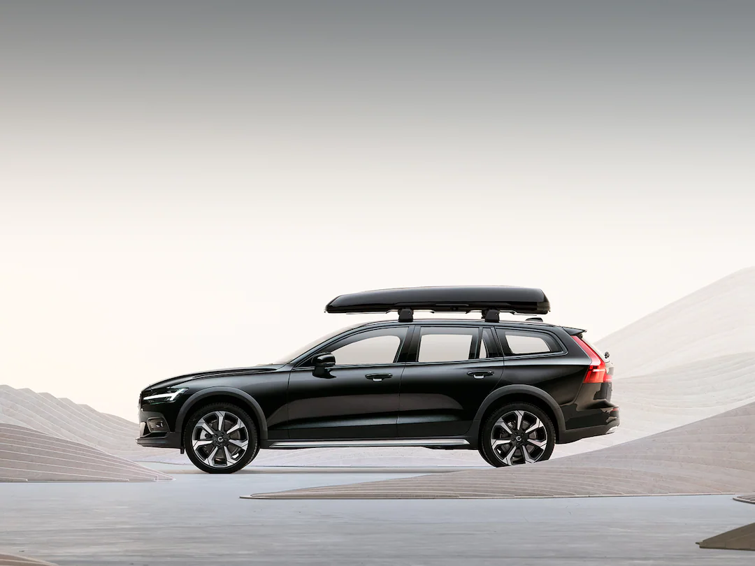 Takboks Volvo Travel Premier 430 │ Skiboks med LED-belysning - Genuine® Roof Box Quick Attachment System - Black Edition Image 9