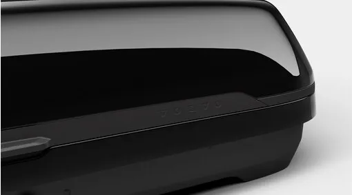 Takboks Volvo Travel Space Design 400 │ Skiboks Genuine® Roof Box Quick Attachment System - Black Edition – bilde 3