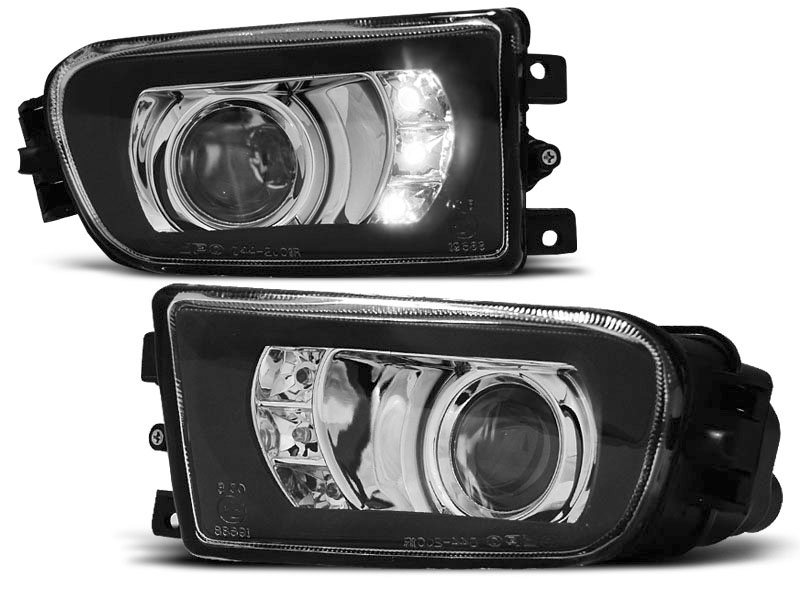 Tåkelys BMW 5 (E39) 1995-2003 / BMW Z3 (E36/7 / E36/8) 1996-2002 BLACK LED - sett 2 stk.