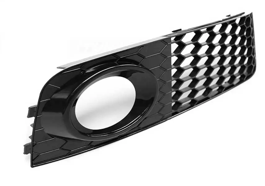 Tåkelys gitter Audi A4 B8 2007 - 2011 │ Honeycomb Design Glossy Black – bilde 2