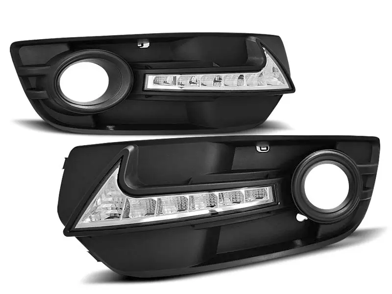 Tåkelys gitter med dioder LED Audi Q5 8R 2008 - 2016 │ BLACK - sett 2 stk. – bilde 2