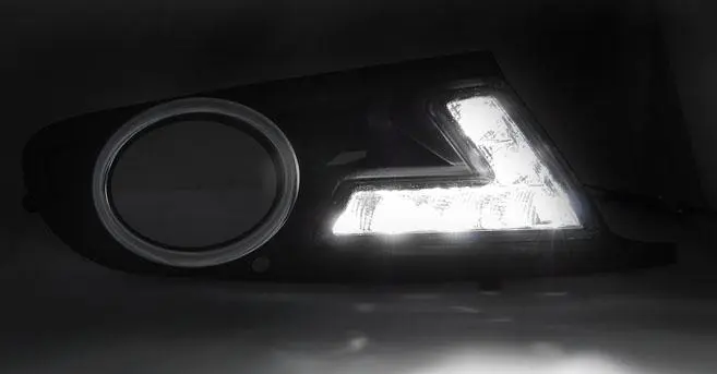 Tåkelys gitter med dioder LED  VW GOLF 6 2008-2016  BLACK - sett 2 stk. – bilde 2
