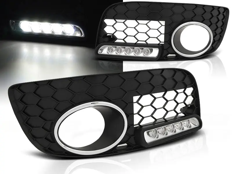 Tåkelys gitter med dioder  VW GOLF 5 GTI LED BLACK - sett 2 stk.