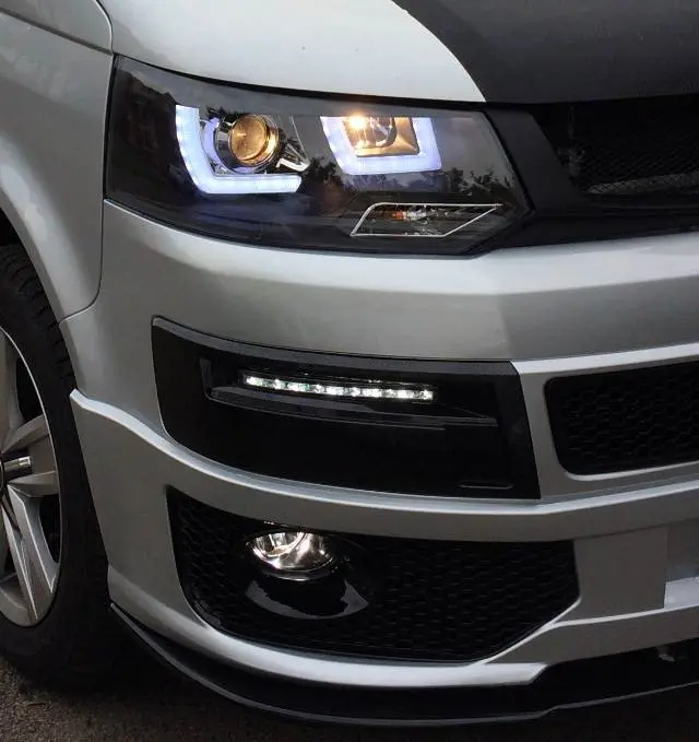 Tåkelys gitter med dioder VW T5 2010 - 2015 LED DRL - sett 2 stk.