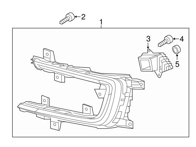 Tåkelys LED VW e-Golf 2014 - 2020 │ høyre side - med ballast Genuine® Daytime Running Light Fog Image 5