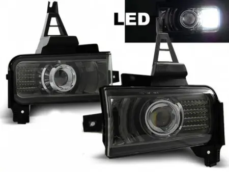 Tåkelys Toyota Land Cruiser J200 2007 - 2012 │ BLACK SMOKE LED - sett 2 stk.