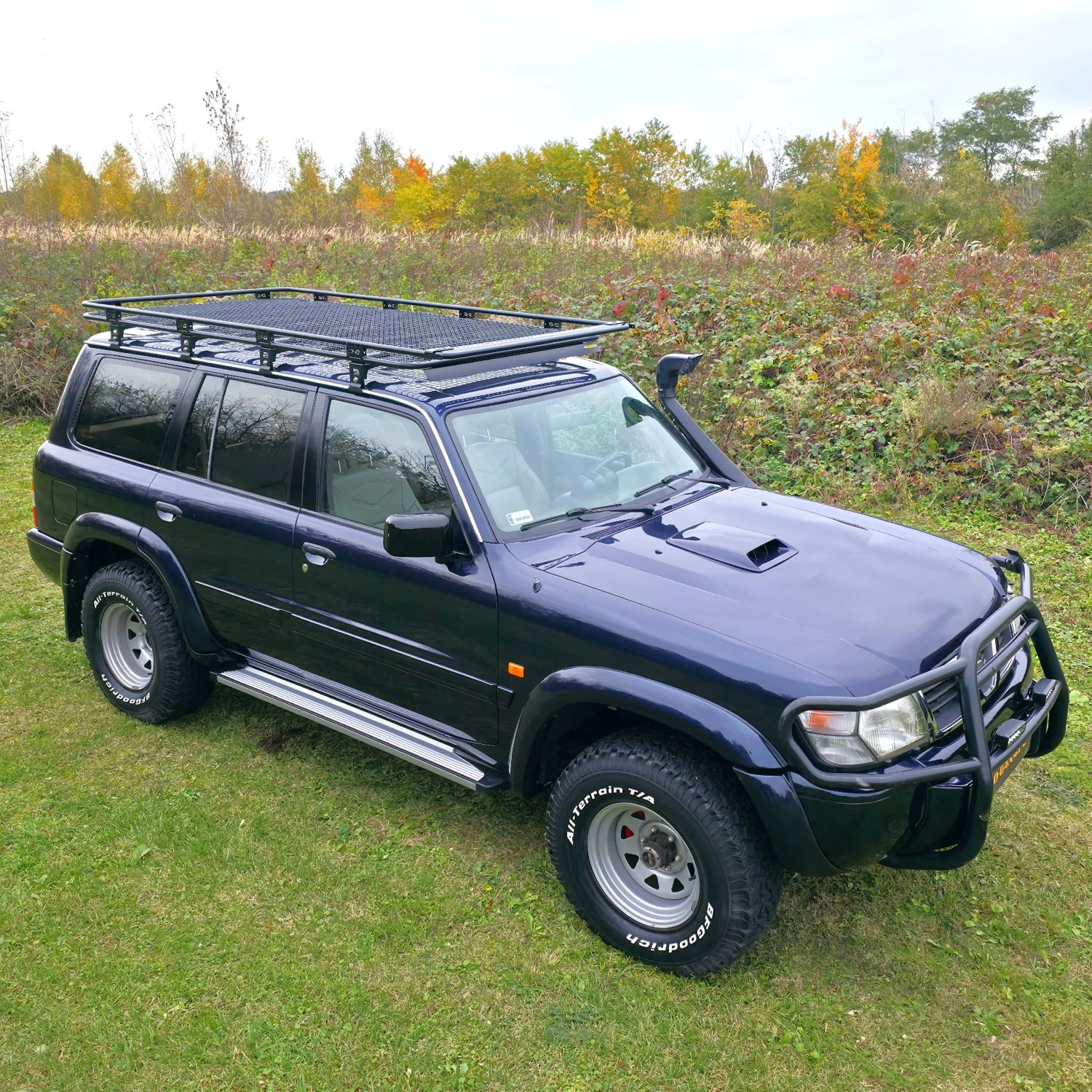 Takgrind D-G4x4 Nissan Patrol (Y60 / Y61) Long │ Takstativ plattform med stålnett - 247 x 133 cm
