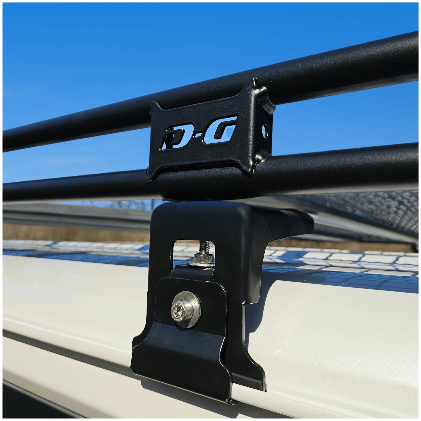 Takgrind D-G4x4 Nissan Patrol (Y60 / Y61) Long │ Takstativ plattform med stålnett - 247 x 133 cm – bilde 6