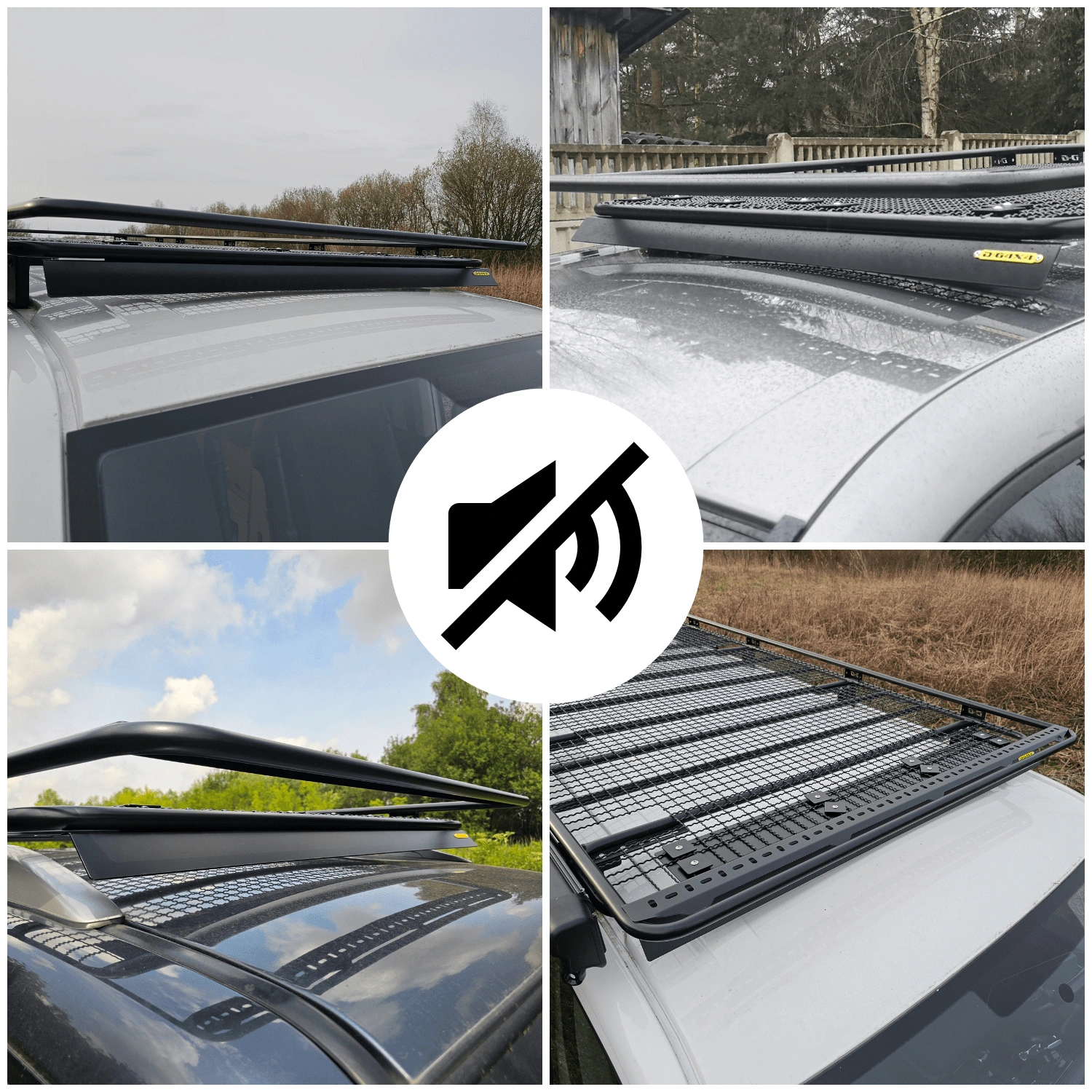 Takgrind D-G4x4 Nissan Patrol (Y60 / Y61) Long │ Takstativ plattform med stålnett - 247 x 133 cm – bilde 7