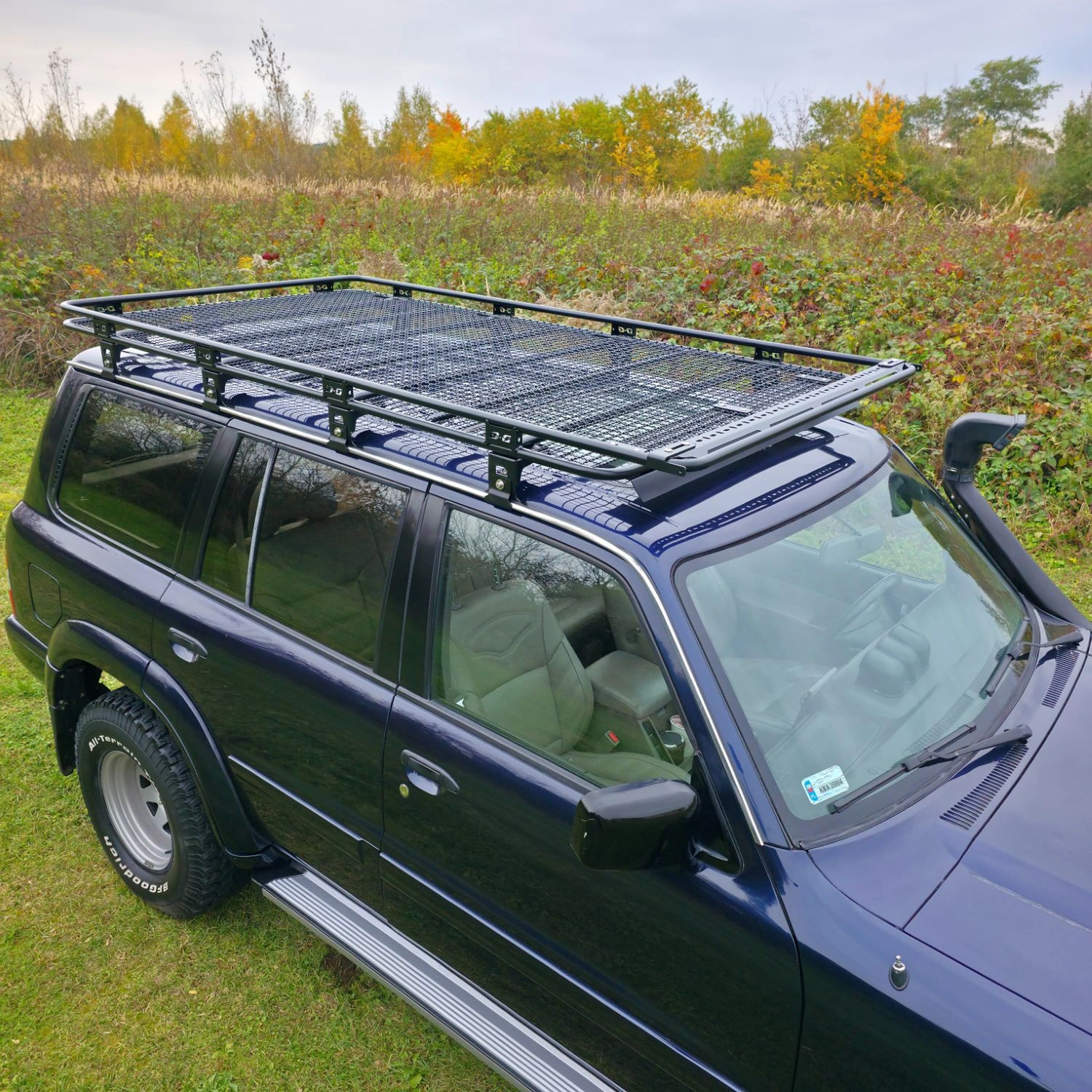 Takgrind D-G4x4 Nissan Patrol (Y60 / Y61) Long │ Takstativ plattform med stålnett - 247 x 133 cm – bilde 8