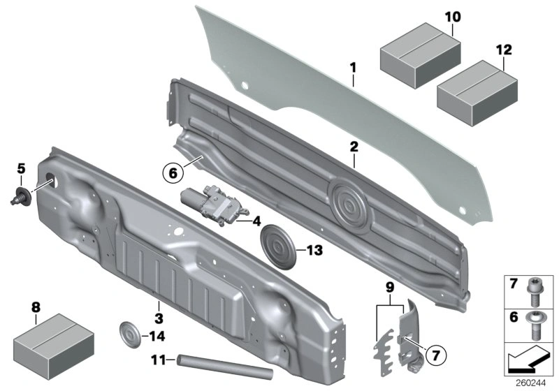 Taklukemotor BMW │ Motor til soltak Genuine® Sunroof Drive Unit – bilde 6