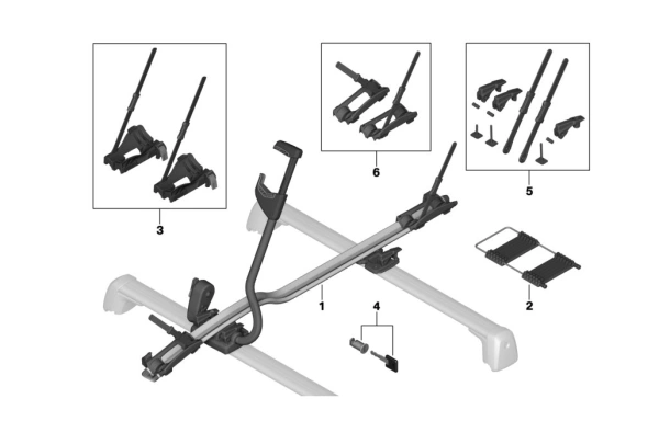 Takmontert Sykkelholder BMW – Universal │ Genuine® Original – bilde 10