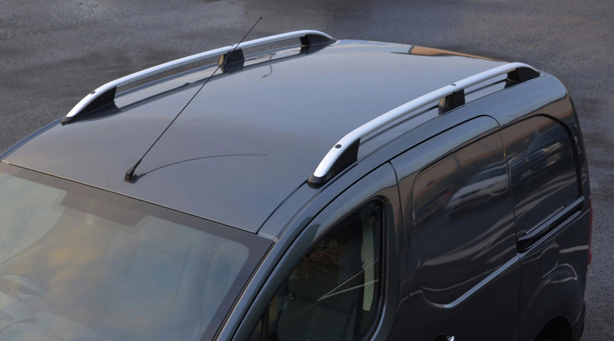 Takrails Citroen Berlingo III 2008 - 2018 / Peugeot Partner II 2008 - 2018 │ L1 og L2 - Turtle Crown Roof Rails Silver Edition – bilde 7
