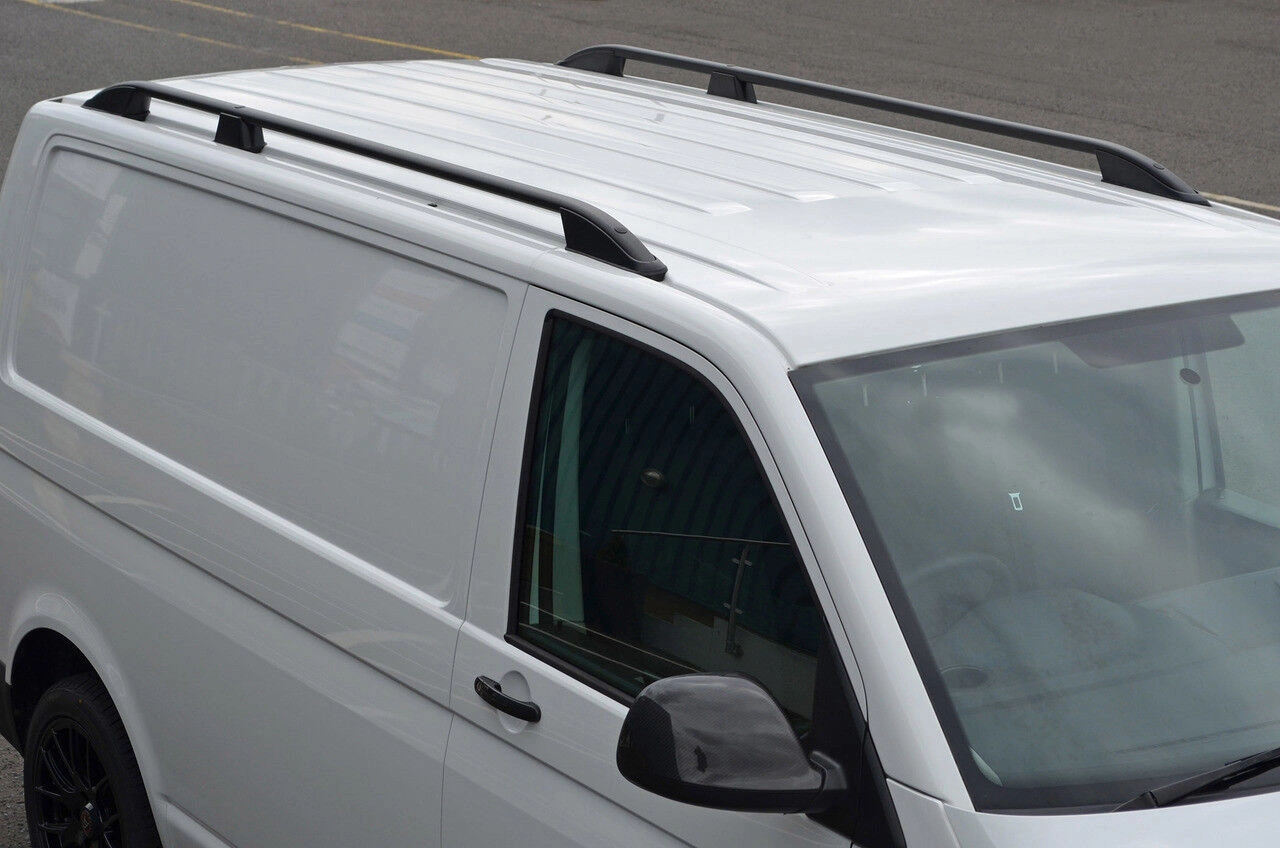 Takrails VW T5 / T6 2003 - 2021 │ for L1 Kort - Turtle Crown Roof Rails Black - sett 2 stk.