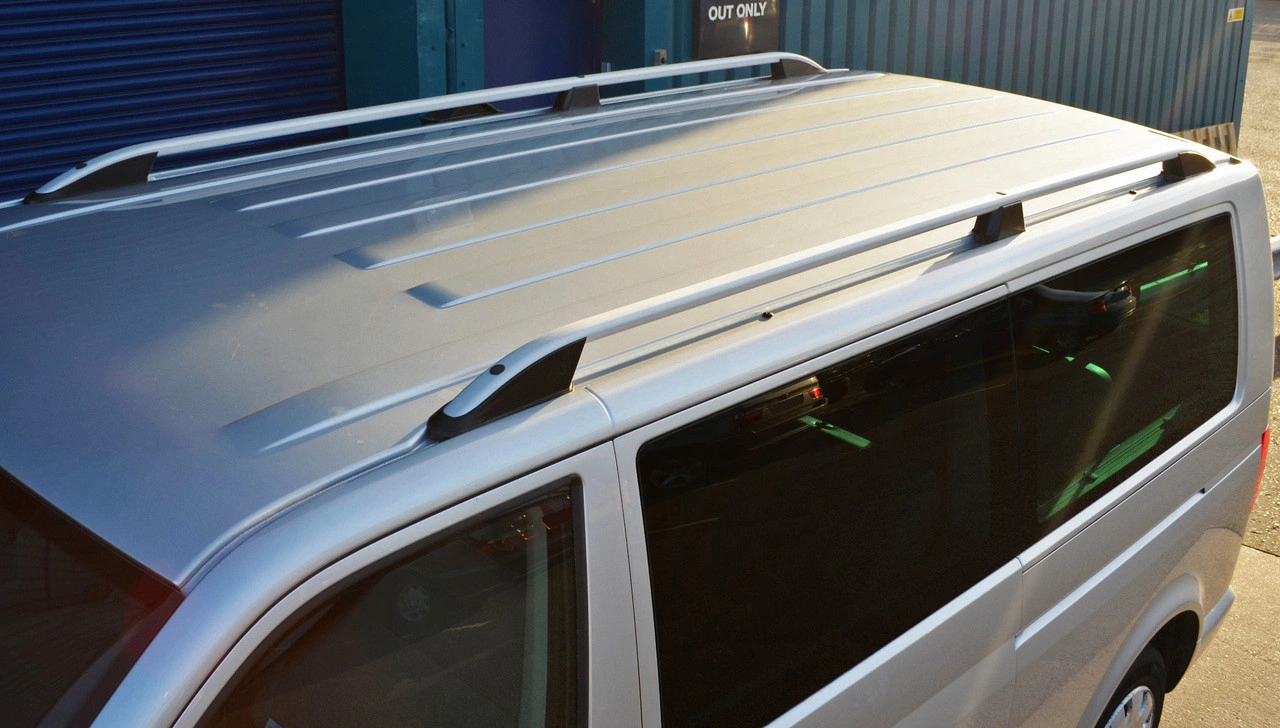 Takrails VW T5 / T6 2003 - 2021 │ for L1 Kort - Turtle Crown Roof Rails Silver - sett 2 stk.
