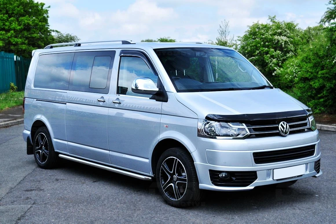 Takrails VW T5 / T6 2003 - 2021 │ for L1 Kort - Turtle Crown Roof Rails Silver - sett 2 stk. – bilde 2