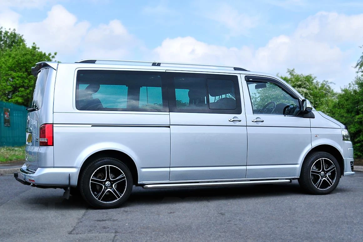 Takrails VW T5 / T6 2003 - 2021 │ for L1 Kort - Turtle Crown Roof Rails Silver - sett 2 stk. – bilde 3