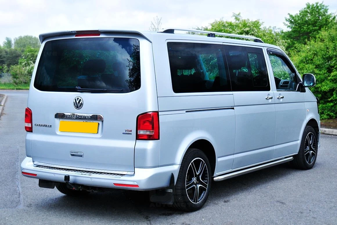 Takrails VW T5 / T6 2003 - 2021 │ for L1 Kort - Turtle Crown Roof Rails Silver - sett 2 stk. – bilde 6