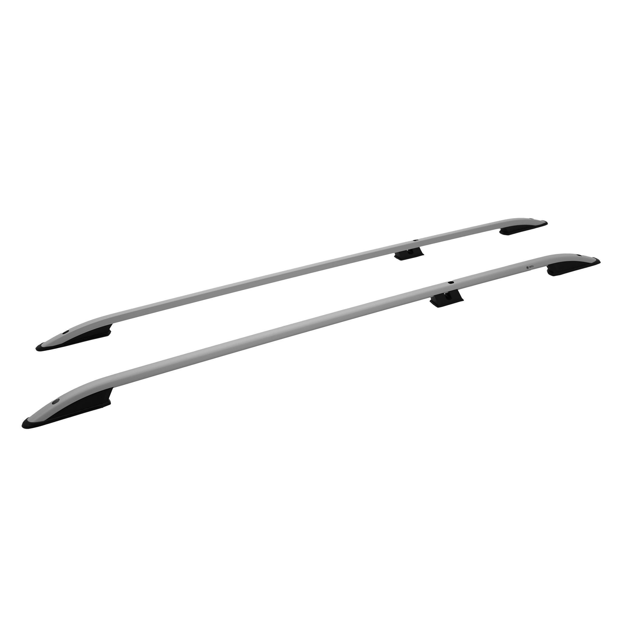 Takrails VW T5 / T6 2003 - 2021 │ for L1 Kort - Turtle Crown Roof Rails Silver - sett 2 stk. – bilde 7