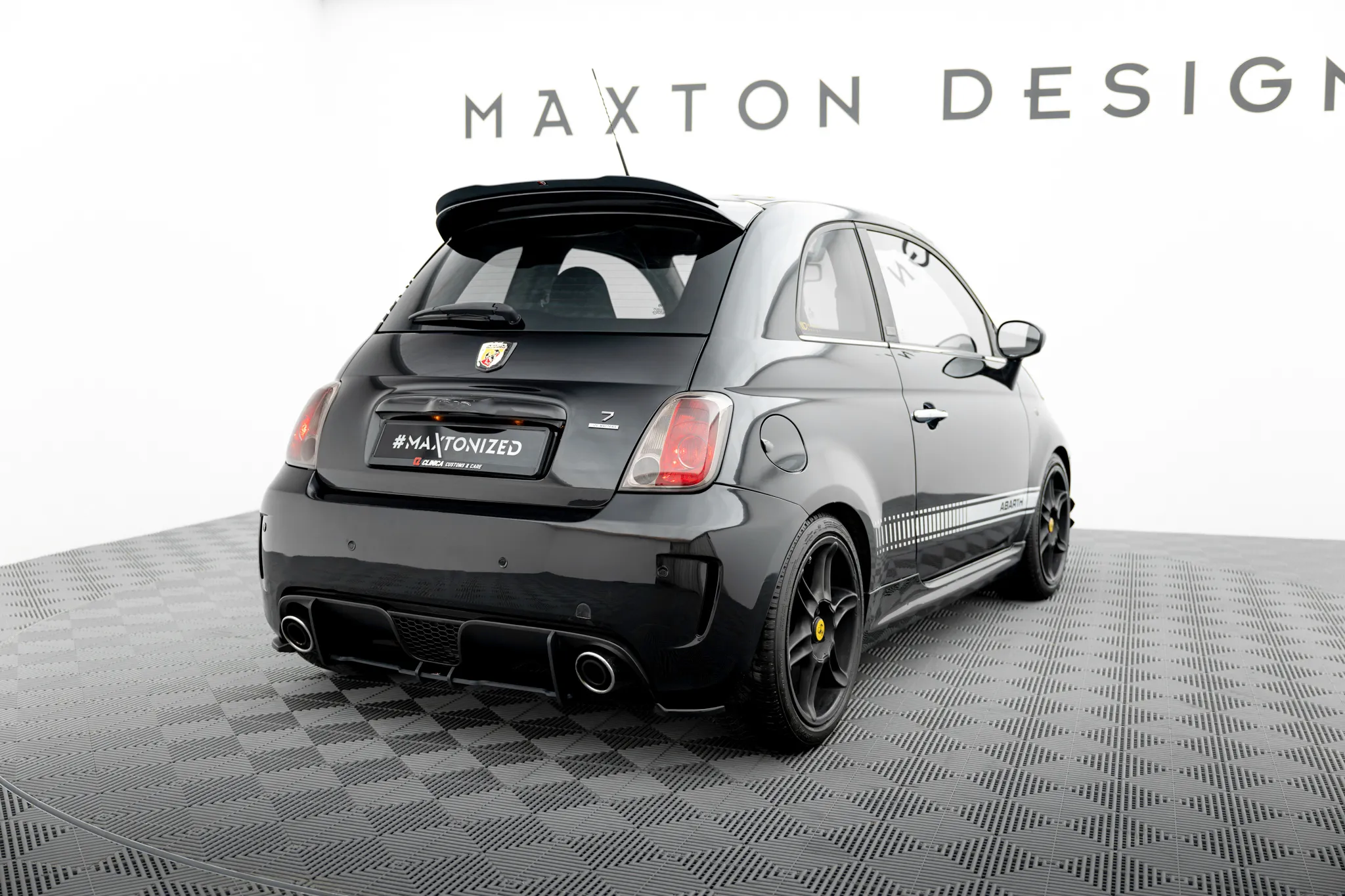 Takspoiler Abarth 500 I 2008 - 2015 | Glossy Black Edition – bilde 3