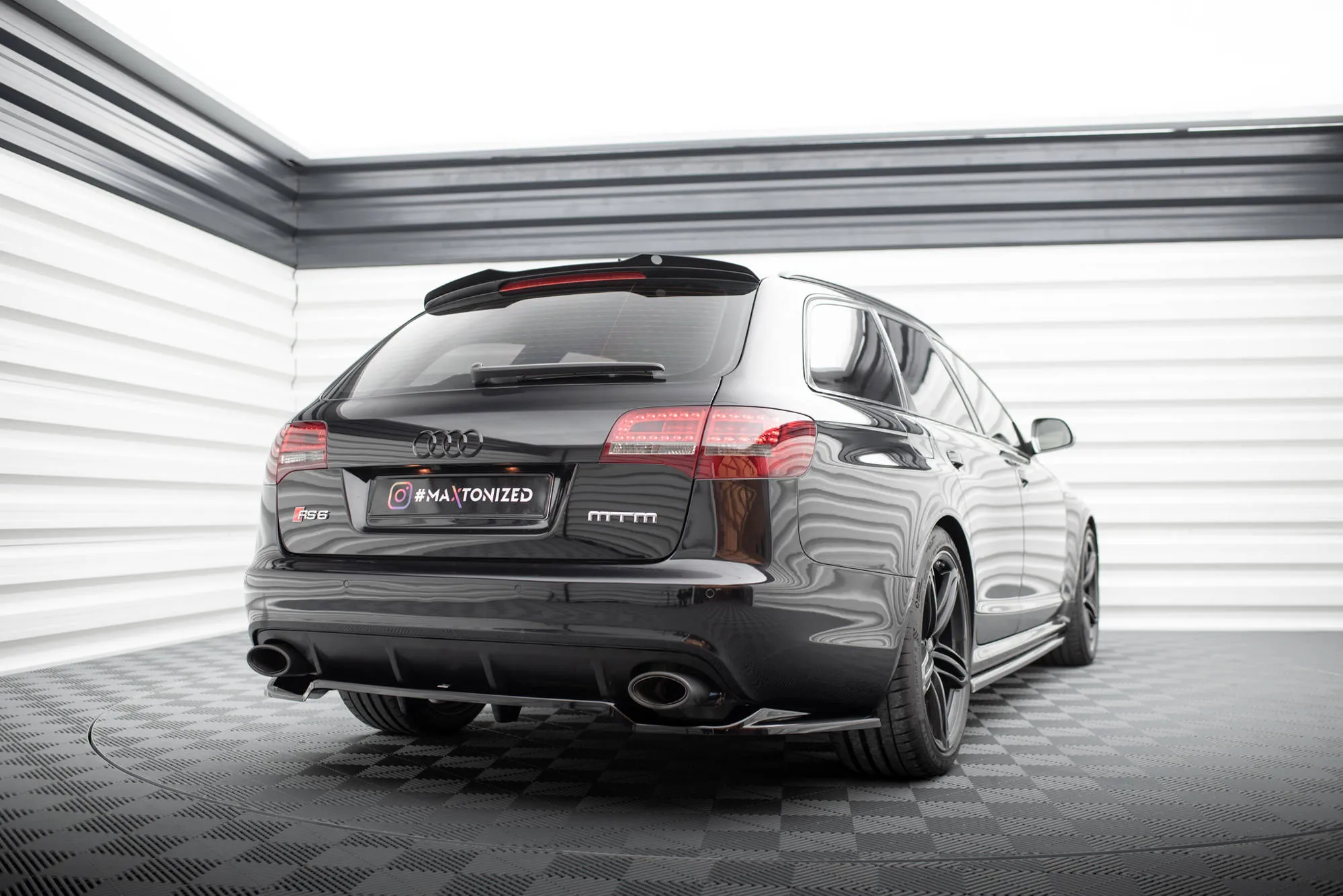 Takspoiler Audi RS6 (C6) Avant 2007-2010 | Glossy Black Edition – bilde 3