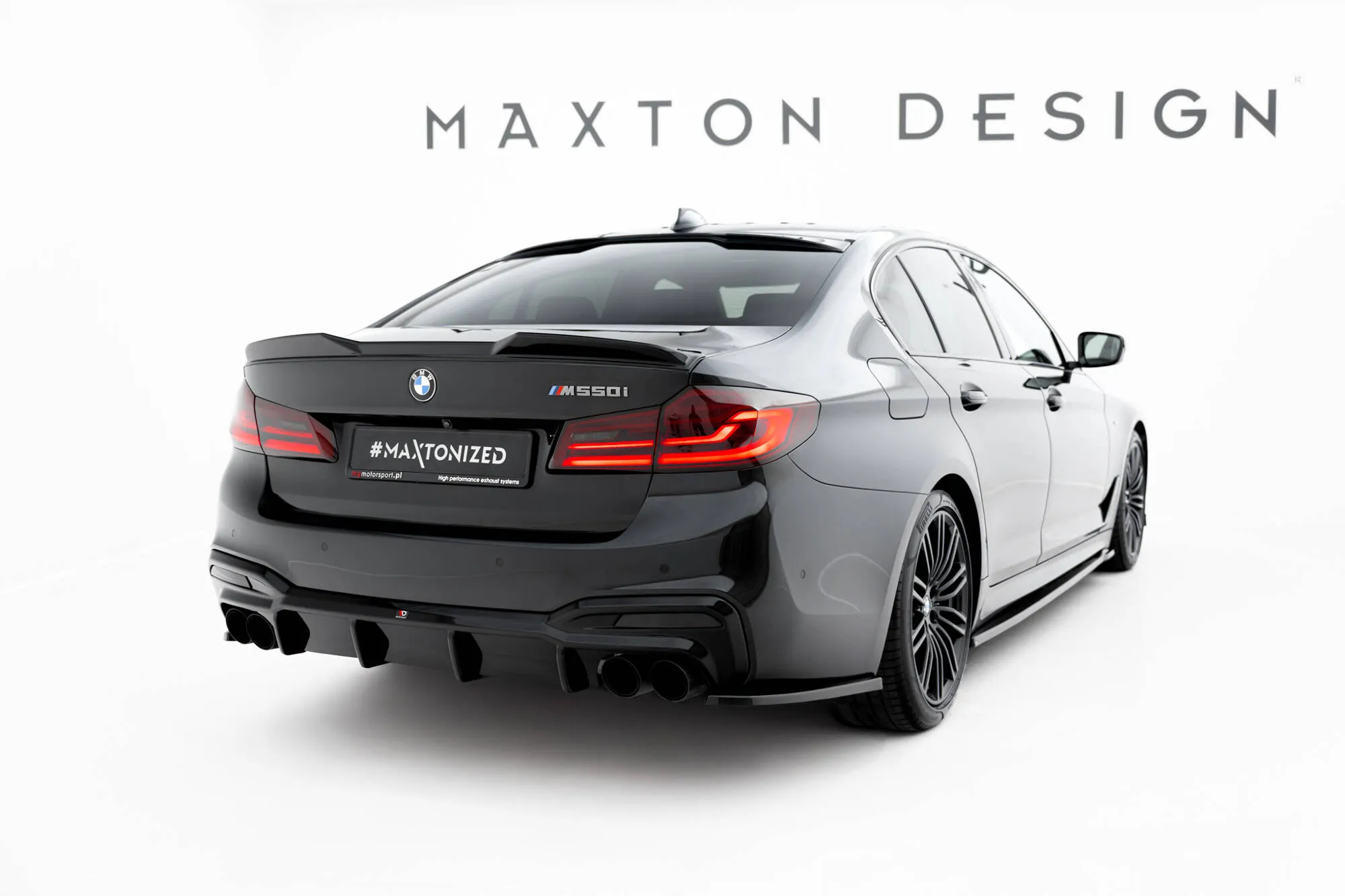 Takspoiler BMW 5 (G30) Sedan M-Pack 2017 - 2020 | Glossy Black Edition – bilde 2