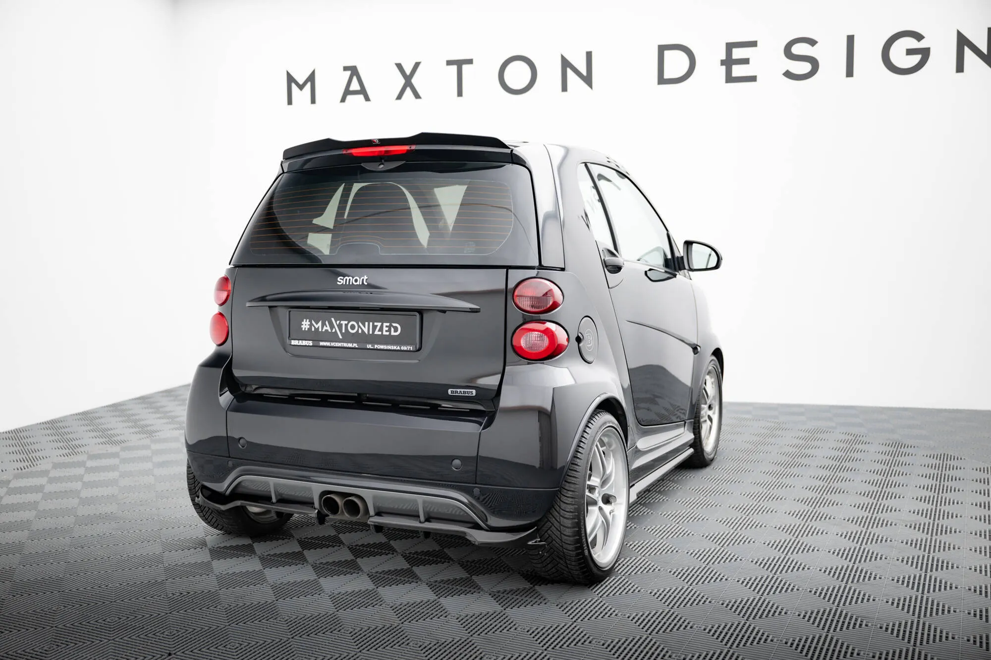 Takspoiler Brabus Smart Fortwo (C451) Facelift 2012 - 2014 | Glossy Black Edition – bilde 2