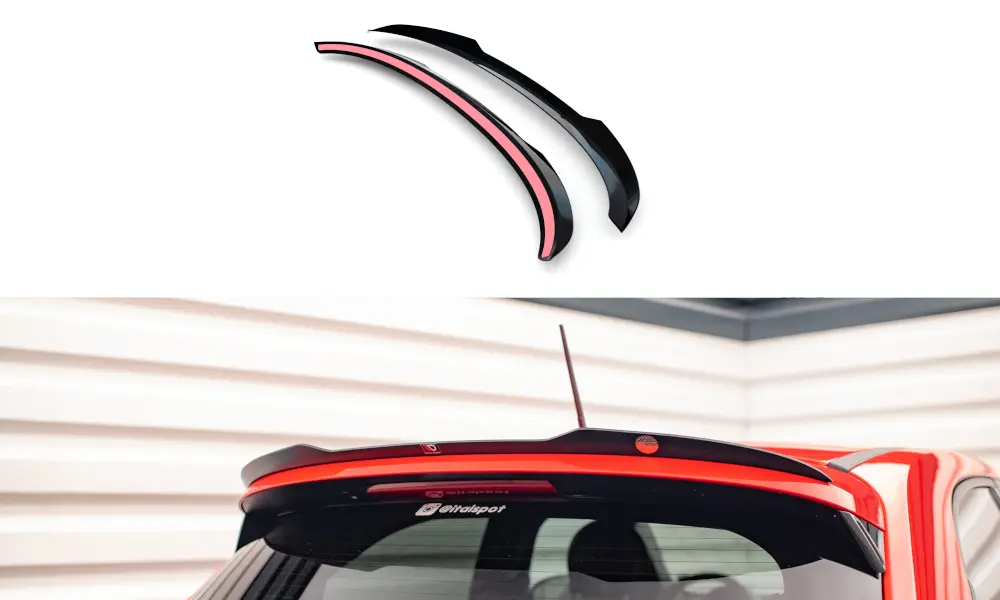 Takspoiler Fiat 500X Sport Facelift 2018 - 2024 | Glossy Black Edition – bilde 3