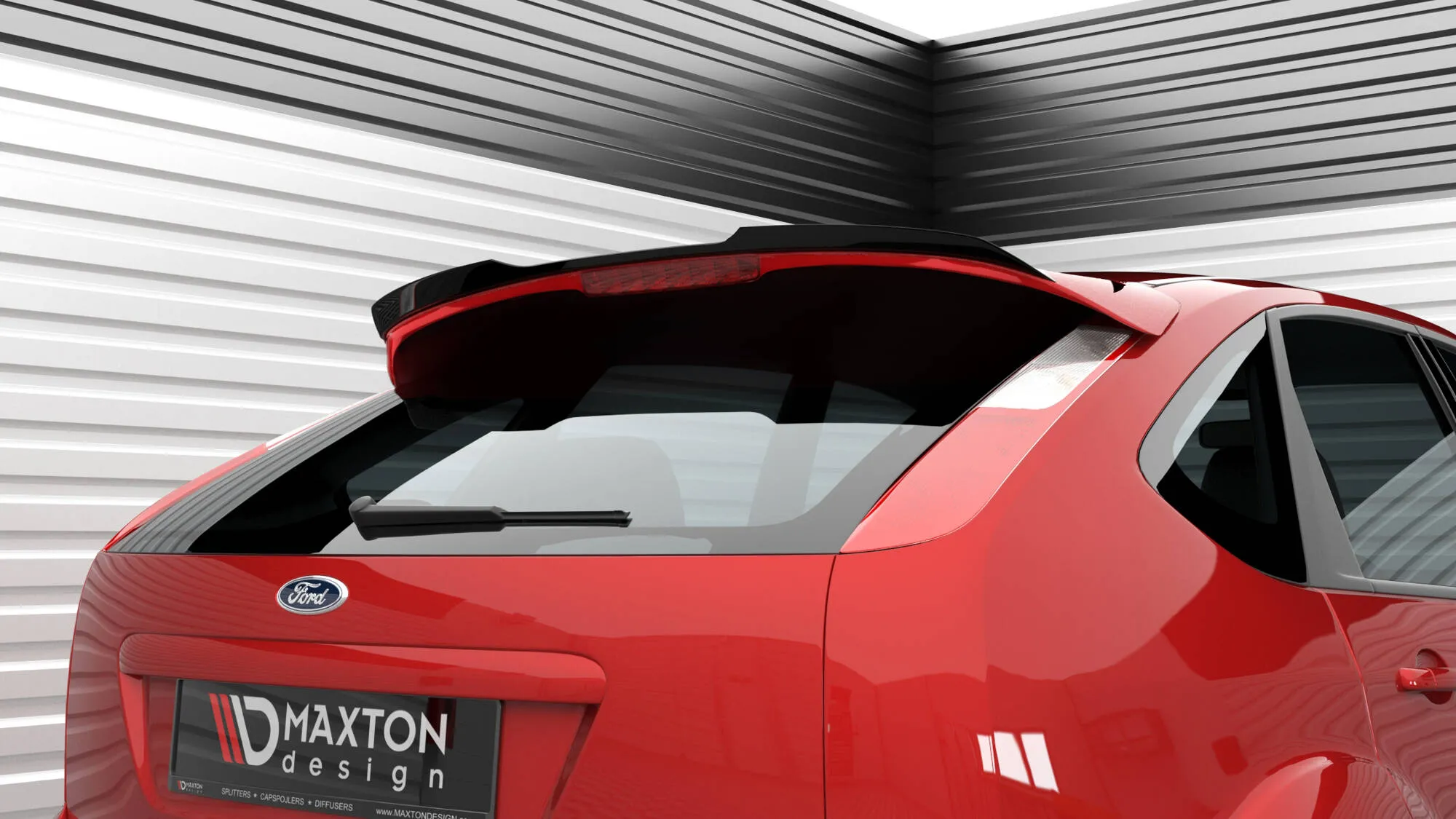 Takspoiler Ford Focus II ST Facelift 2007 - 2011 | Glossy Black Edition